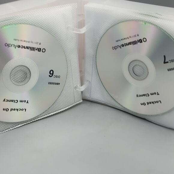 Tom Clancy Audiobook CD Audio Set Locked On & Vector, Abridged 20 Hours - Picture 6 of 10